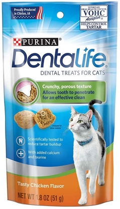 Picture of Purina DentaLife Chicken Flavor Dental Cat Treats